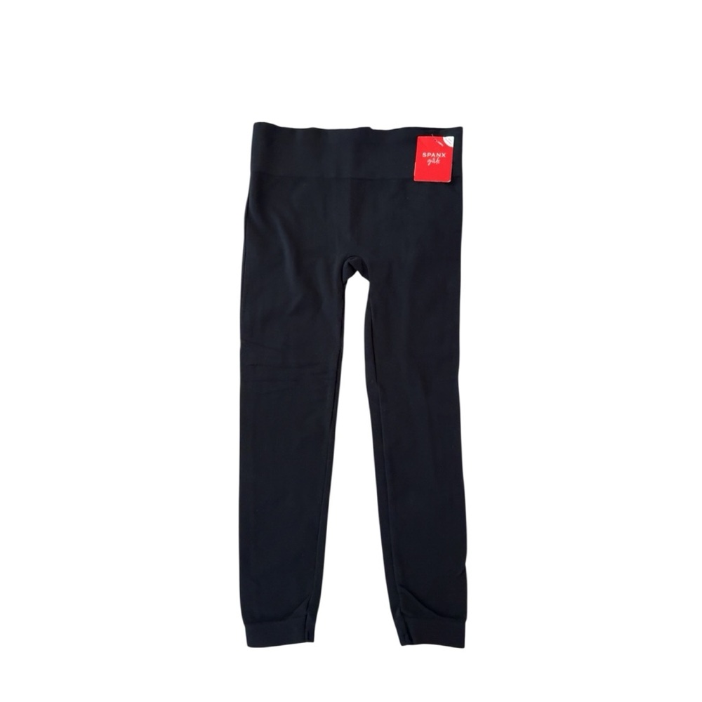 NWT Spanx‎ Girls Ecocare Very Black Leggings Size Small 7-8